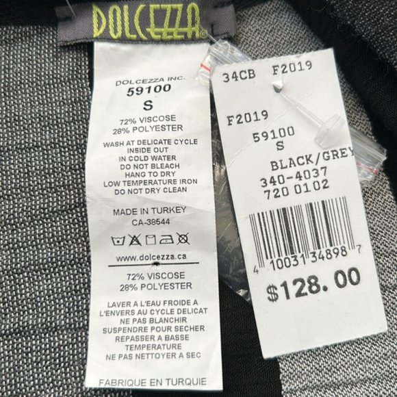 Dolcezza Black/Grey Top Small - Picture 7 of 7